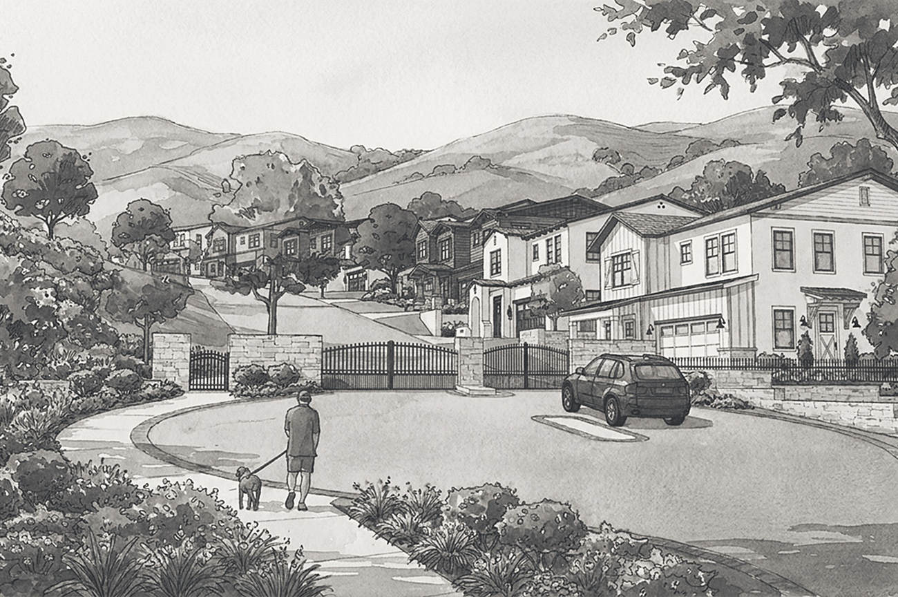 6024 Cochran Street, approved project rendering
